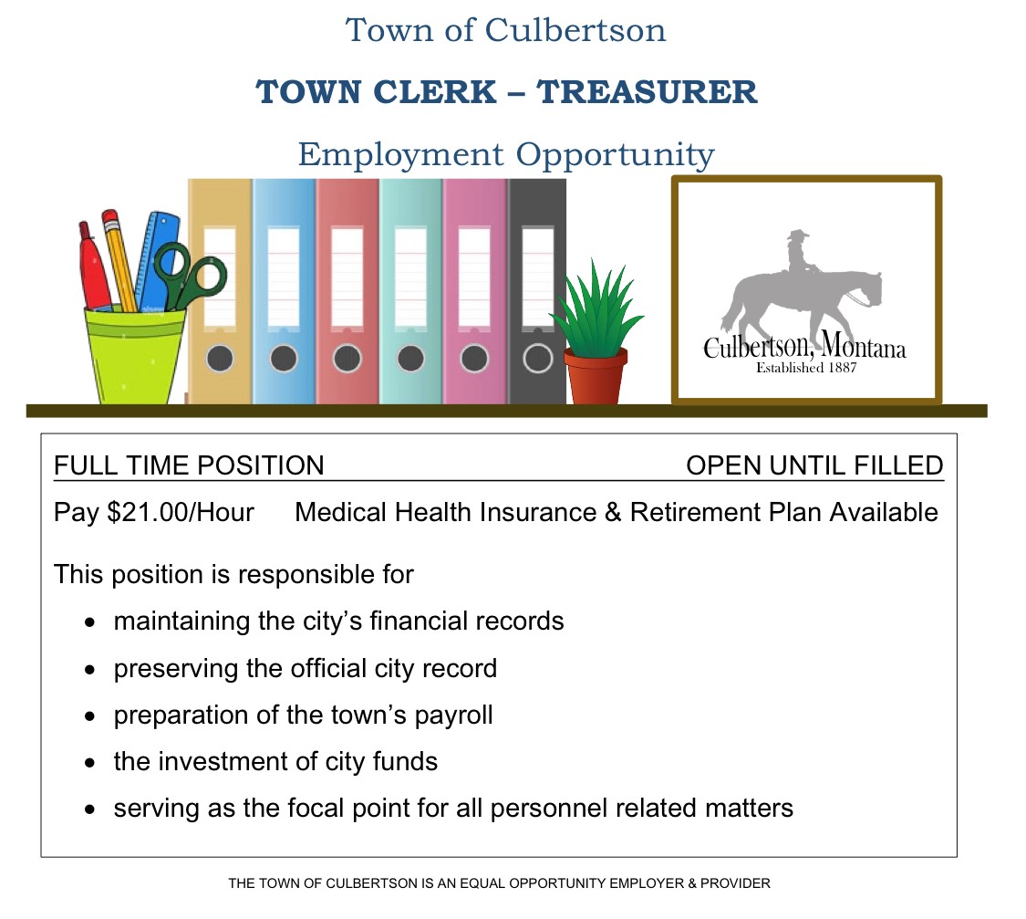 Clerk Treasurer Job 22